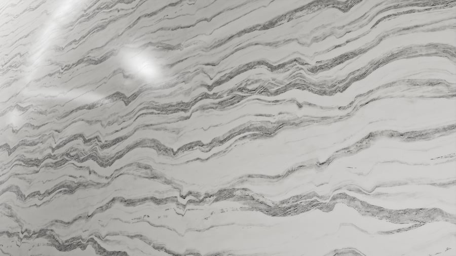 Honed Cipollino Marble Texture, White & Grey
