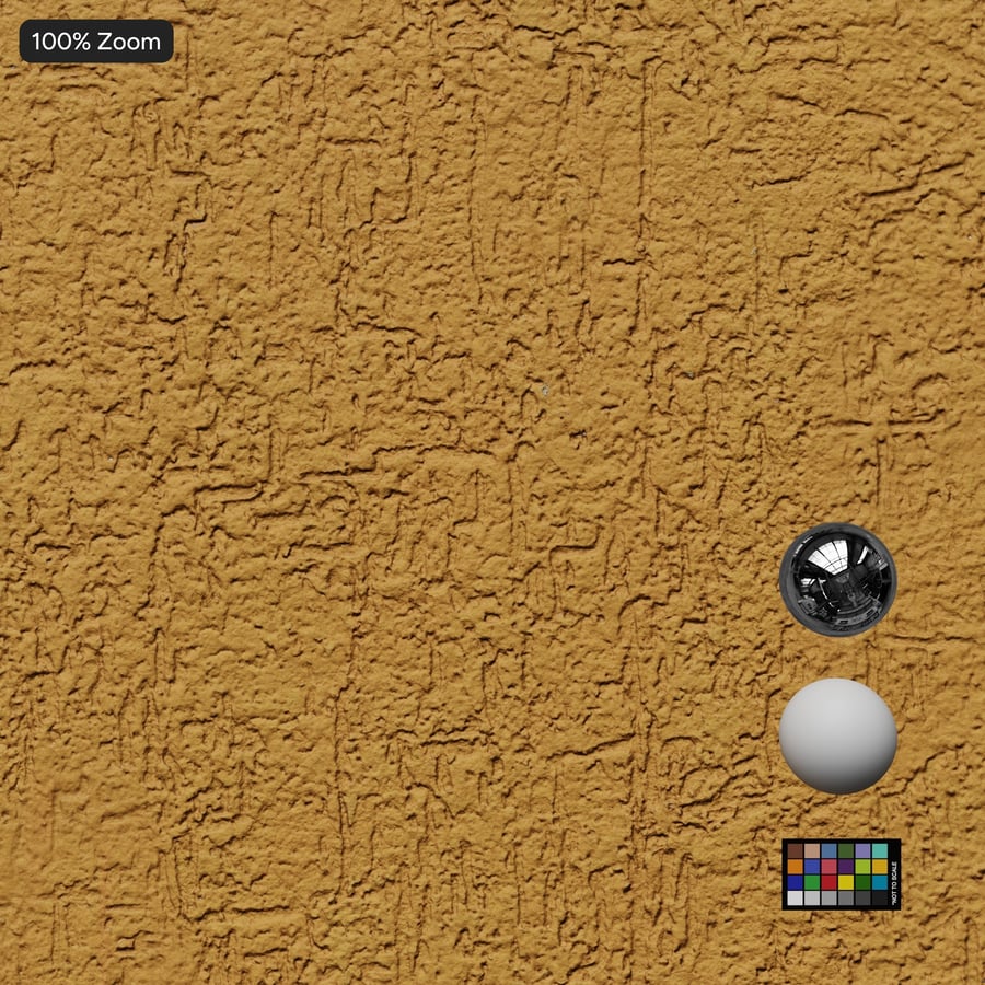 Stucco Gipsstructuur, Geel