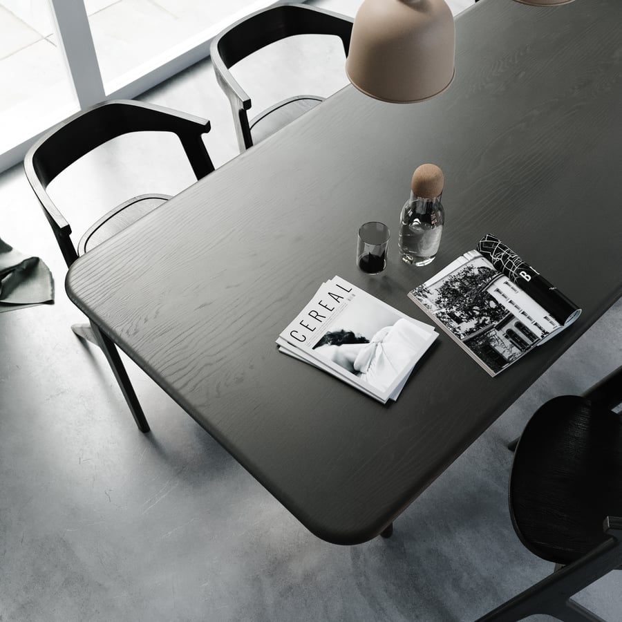 Replica Rounded Table Model, Black