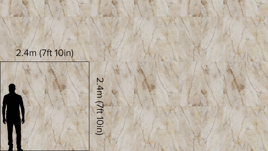 Honed San Pedro Marble Tile Stacked Texture