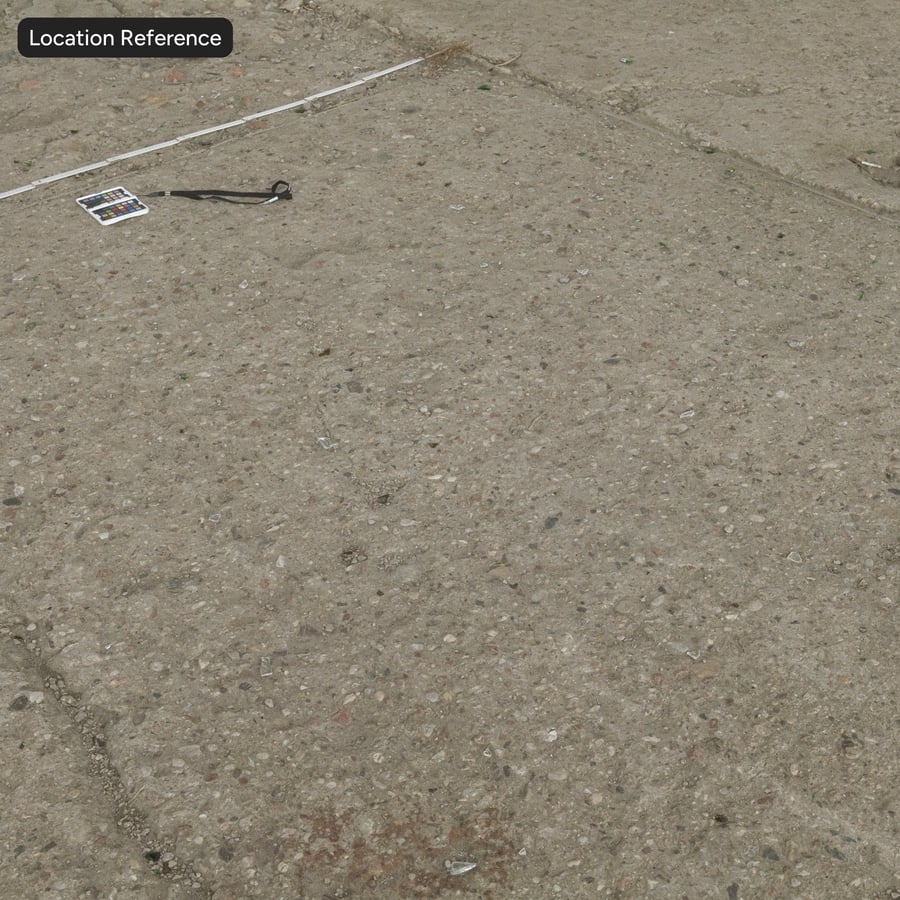 Exposed Aggregate Erroded Concrete Ground Texture