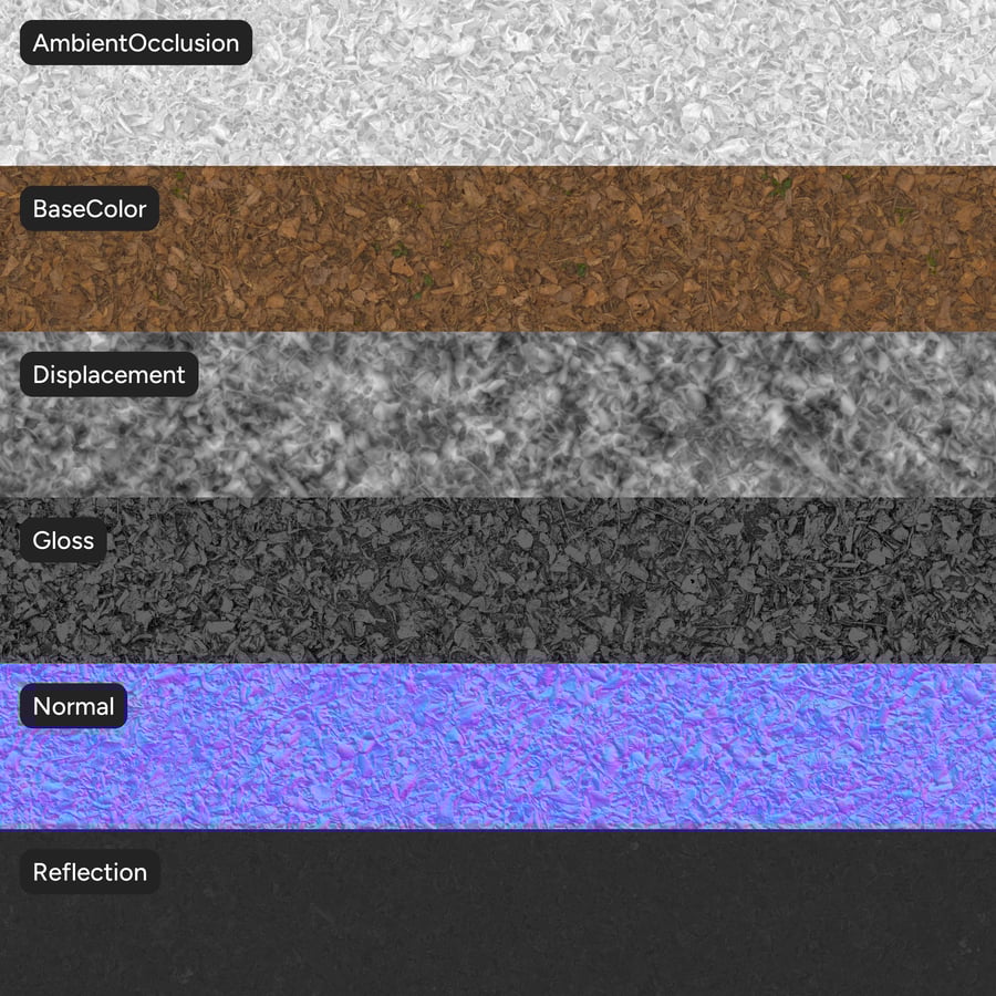 Folhas secas Textura