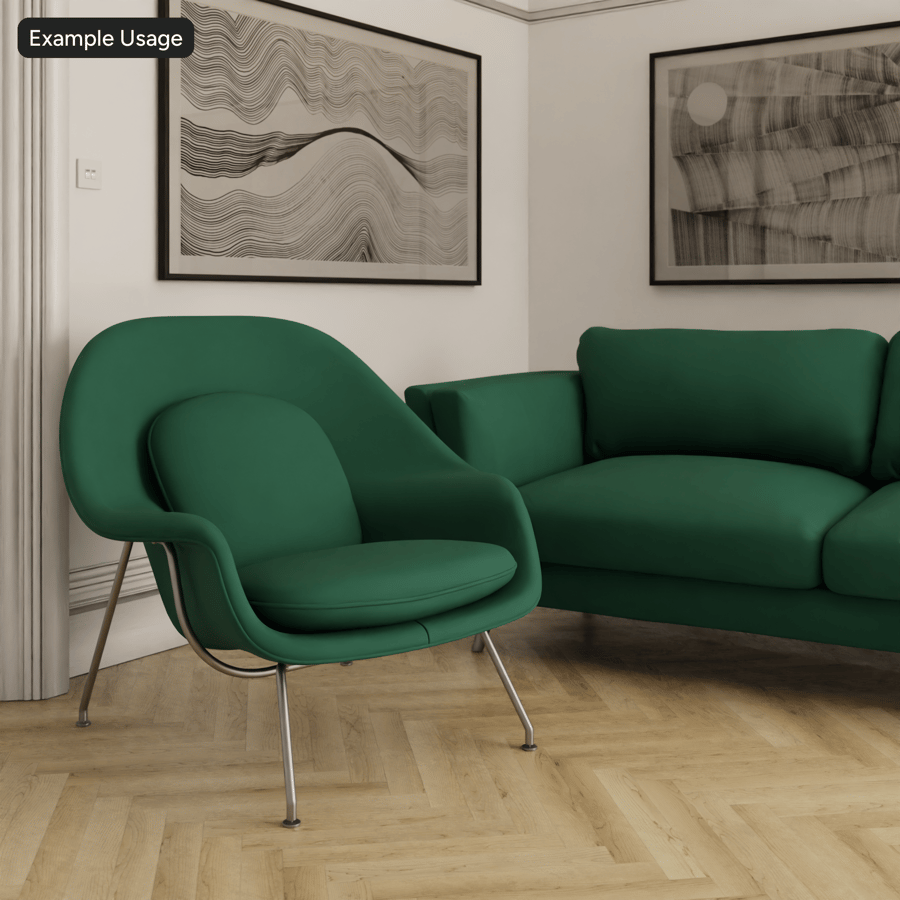 Tecido de lã macio com textura, verde