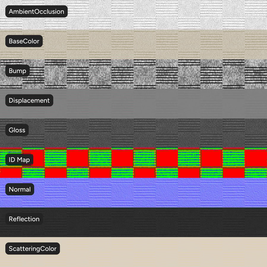 Textura do pavimento de alcatifa com pelo em laço Checkerboard, Tan