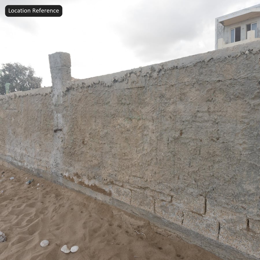 Texture de mur en pierre érodée