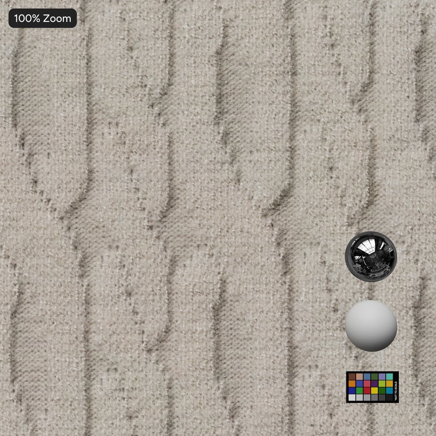 Cable Knit Fabric Texture, White