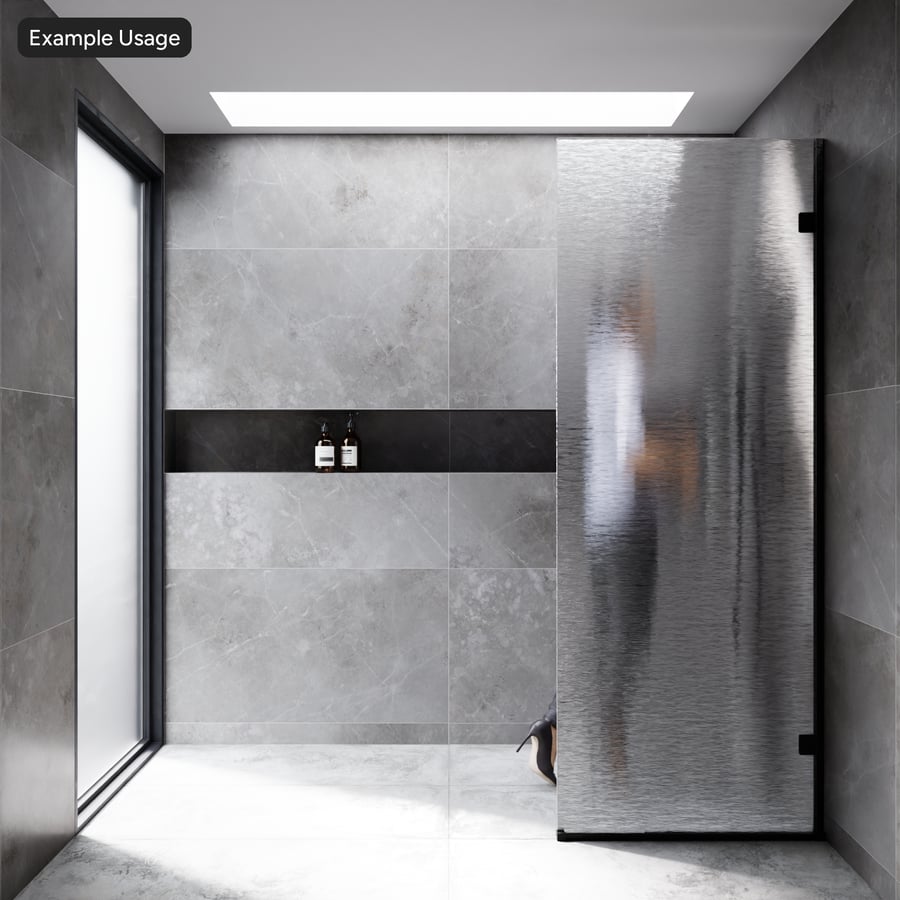 Textura decorativa em vidro com cordão ondulado