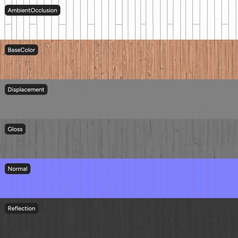 Worn Oak Wood Board Texture, Sanded Tan