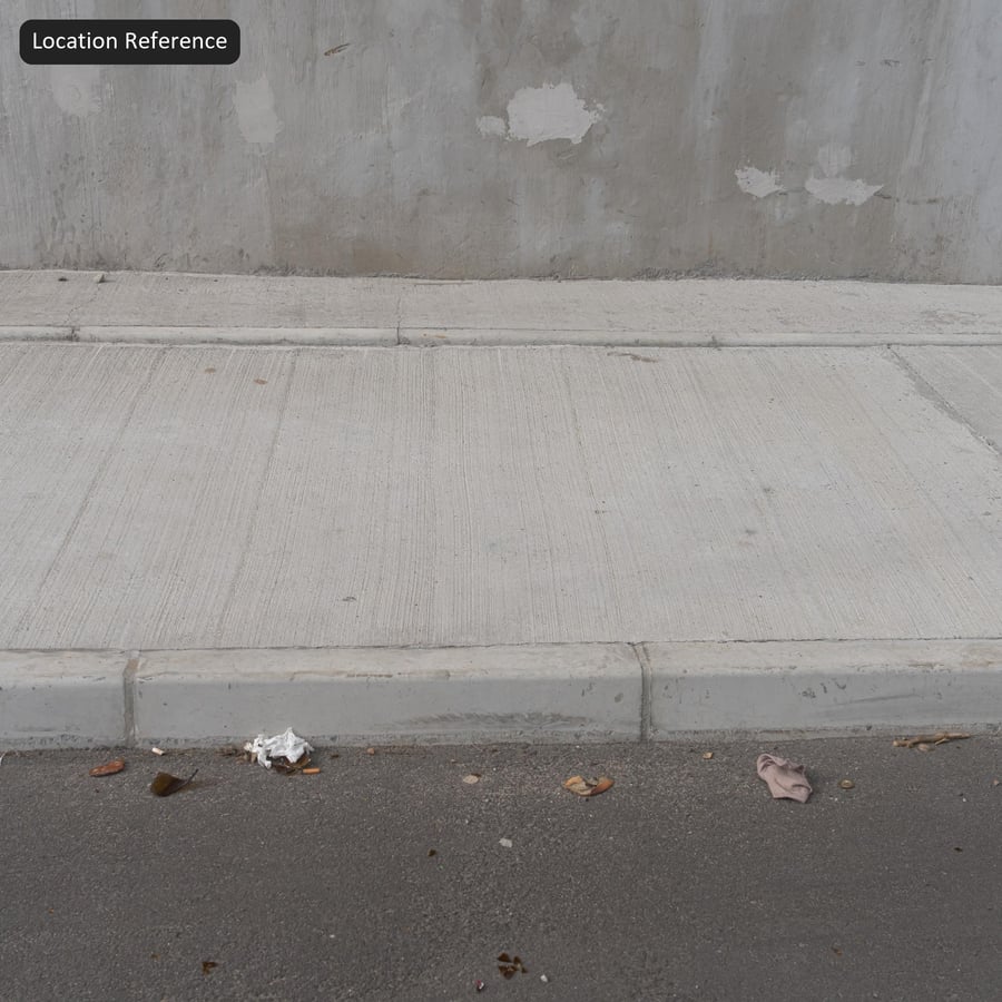 Süpürge perdahlı beton kaplama dokusu
