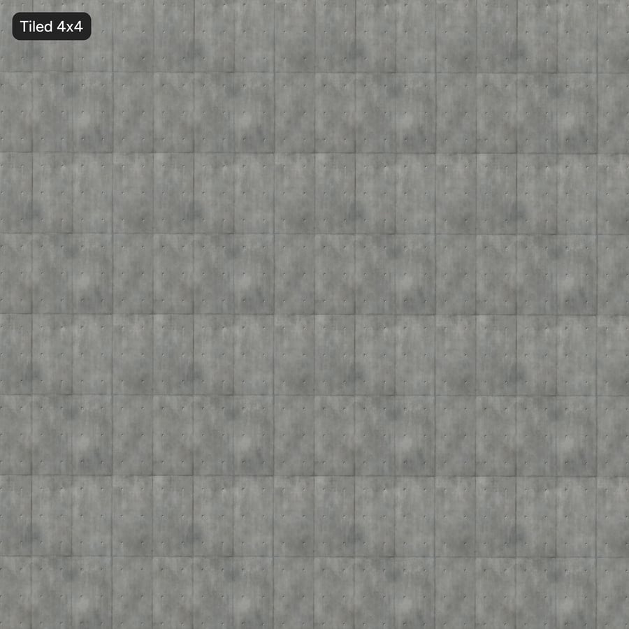 Polished Panel with Tie Hole Concrete Texture