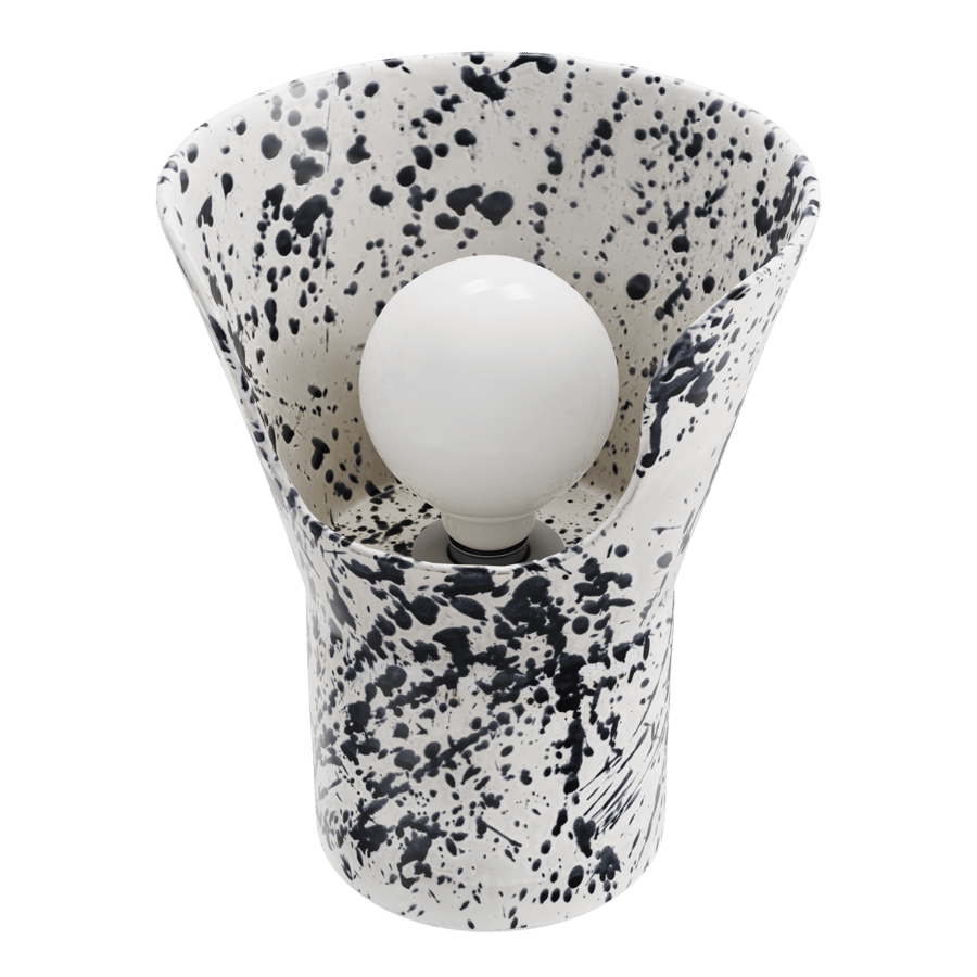 Eno Ceramic Xona Splattered Lamp Model