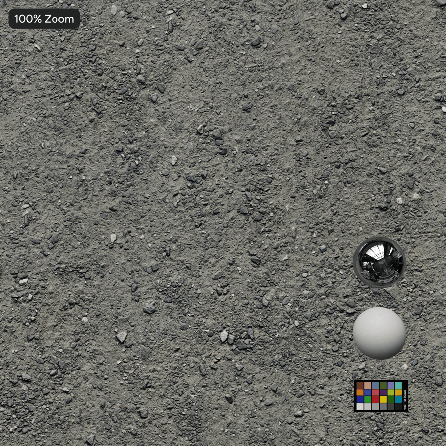 Textura de estrada de terra com cascalho