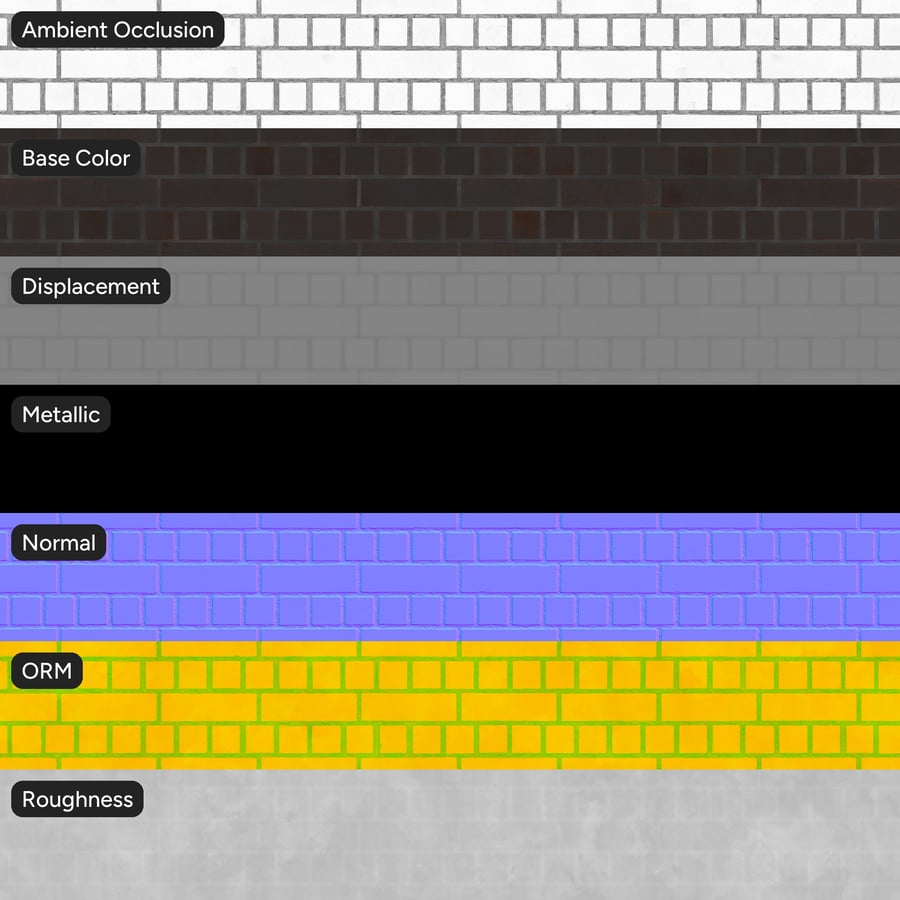 Smooth Bond Brick Wall Texture, Espresso