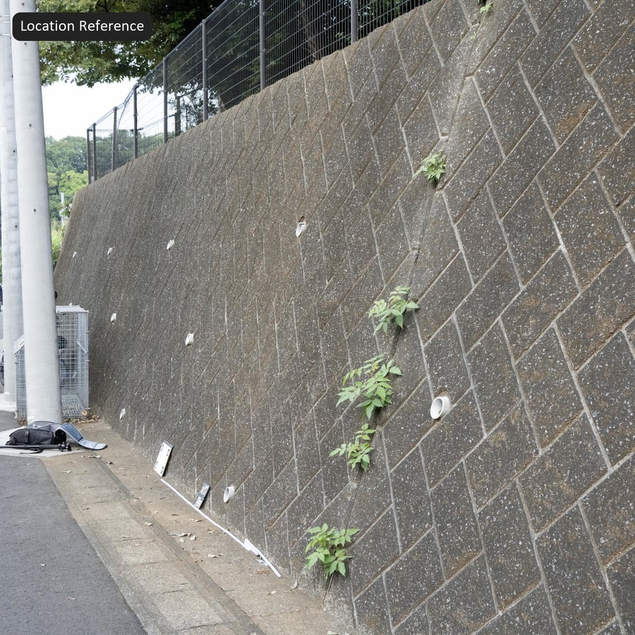 Texture du mur de soutènement en pierres à chevrons