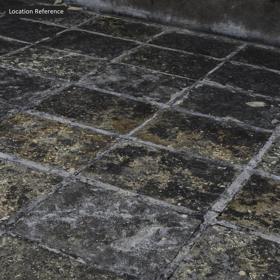 Weathered Stone Tile Sidewalk Texture