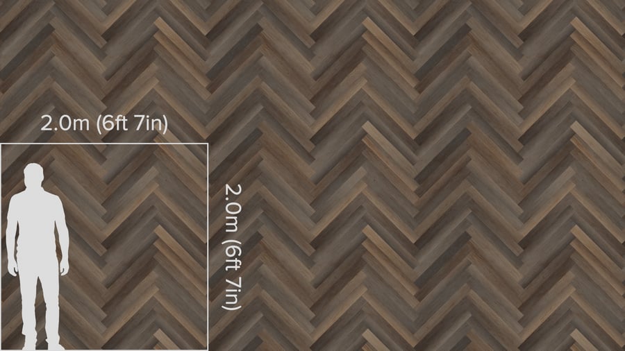 Herringbone Wood Flooring Texture, Cool Brown
