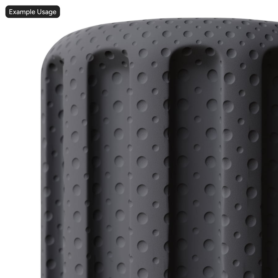 Punho pontilhado para bicicleta, cinzento claro