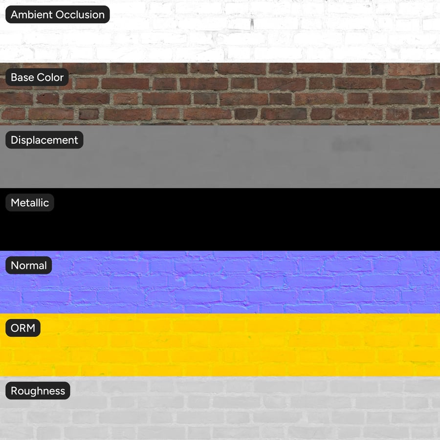 Old Flemish Bond Brick Wall Texture, Multicolor