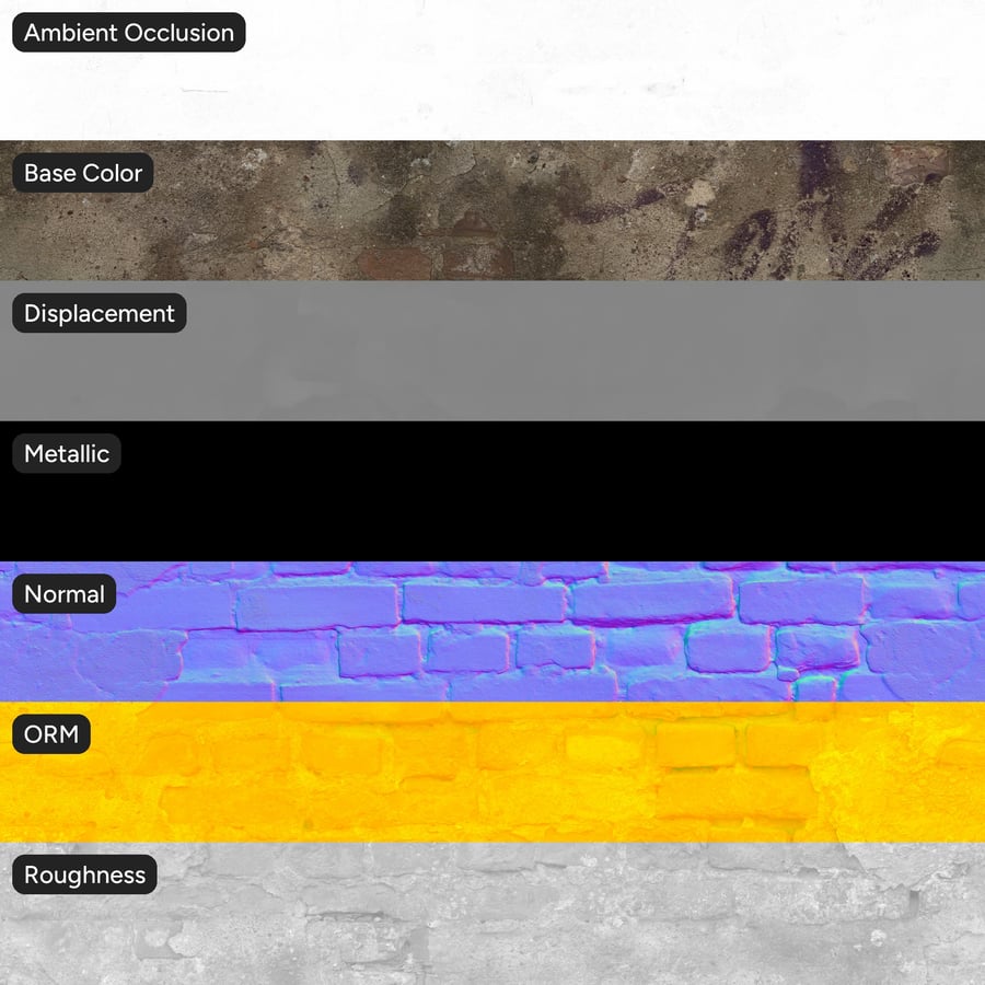 Old Plaster on Brick Wall Texture