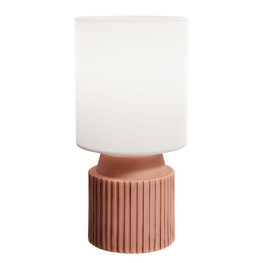 Eno Ceramic Chic Shade Lamp Model, Pink