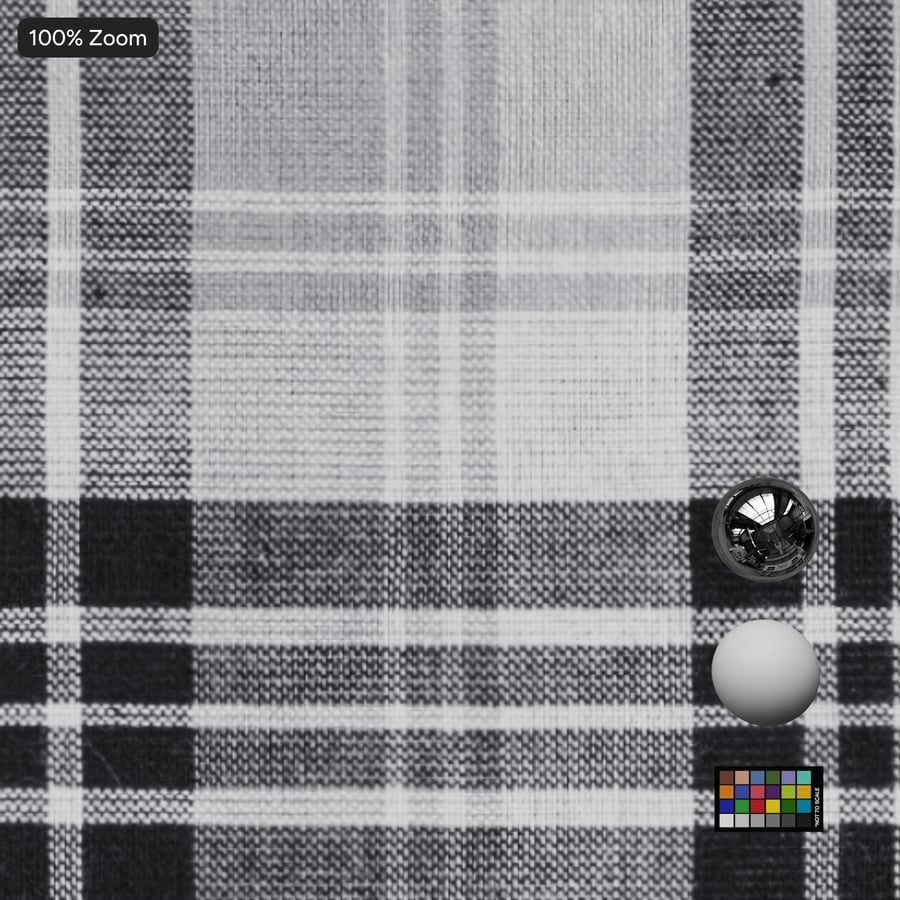Tartan Katoenen Ruit Stof Textuur, Grijs