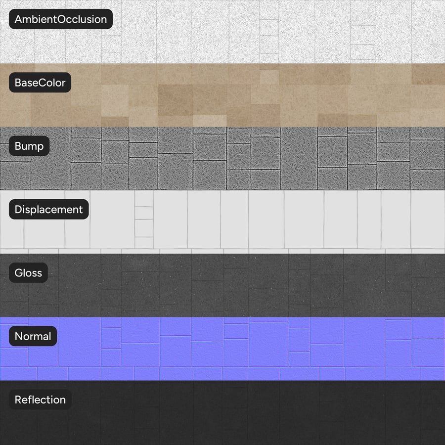 Pequeno painel acústico retangular geométrico com textura, bege