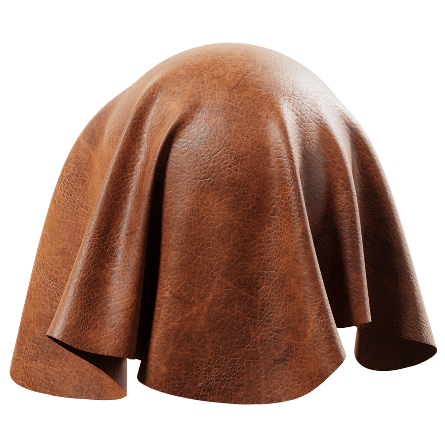 Wild Buffalo Saddle Leather Texture, Red Brown