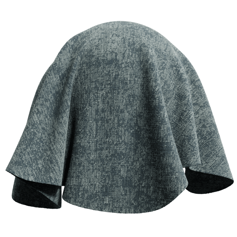 Mottled Chenille Upholstery Fabric Texture, Teal Grey