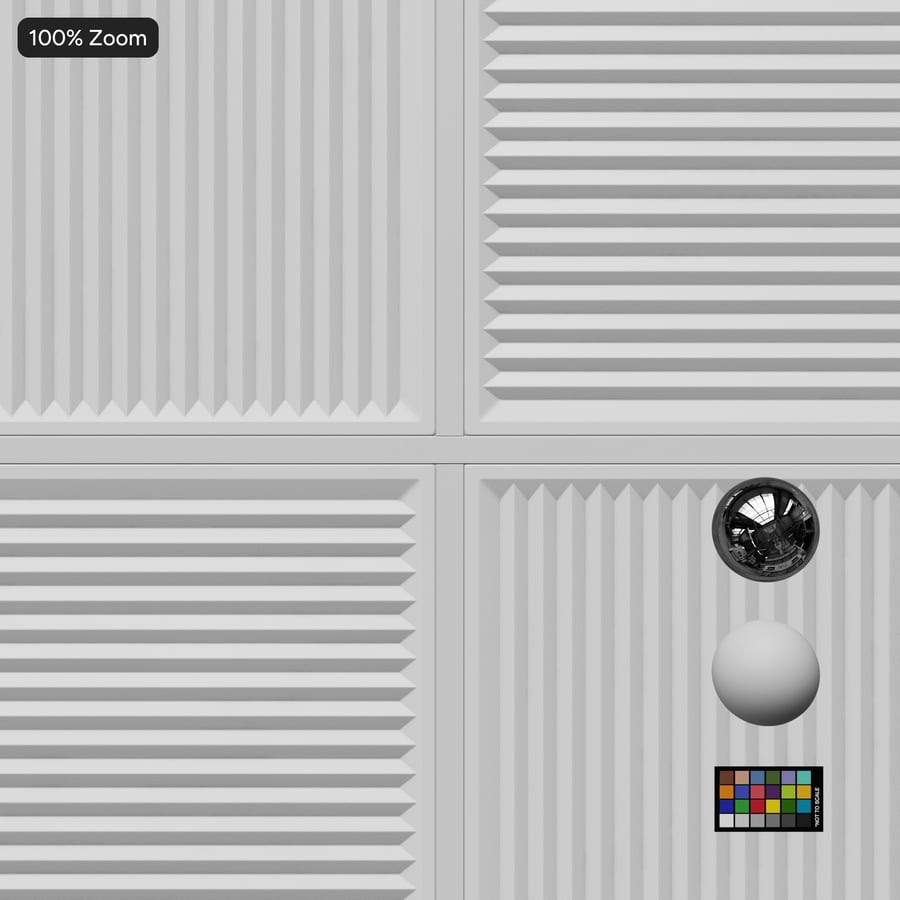 Geribbelde plafondtegel textuur, wit