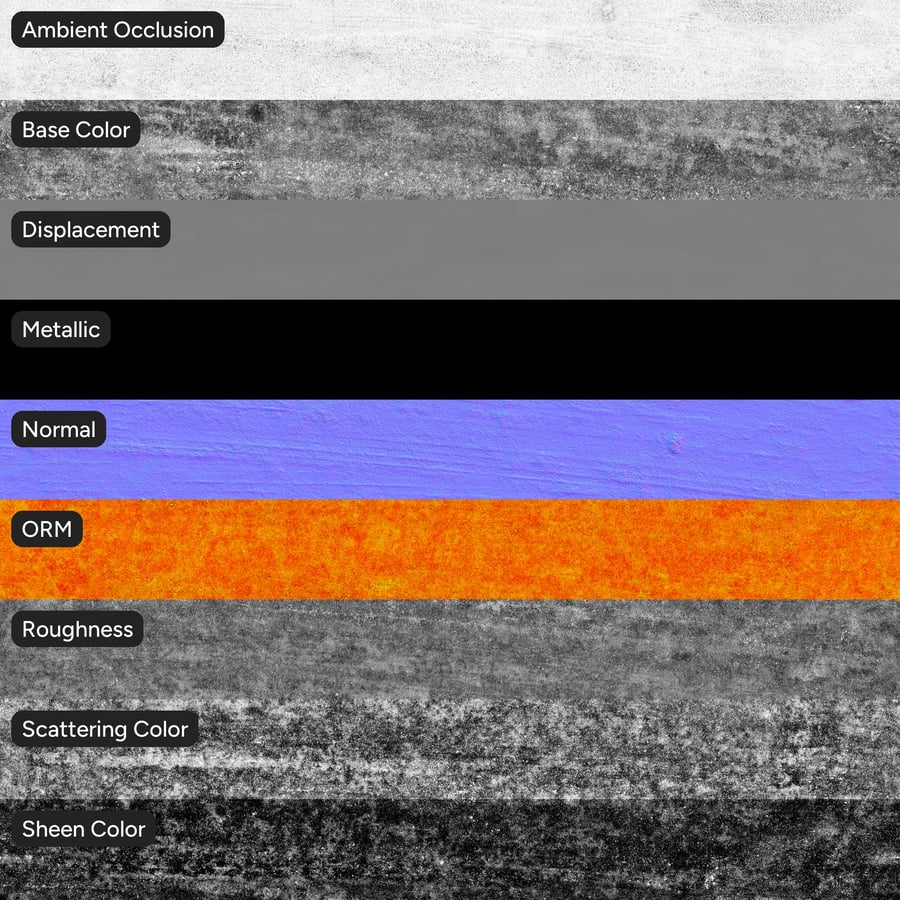 Tire Marks on Icy Asphalt Road Texture