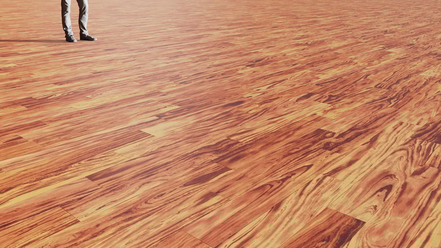 Brazilian Tigerwood Board Texture, Red Orange