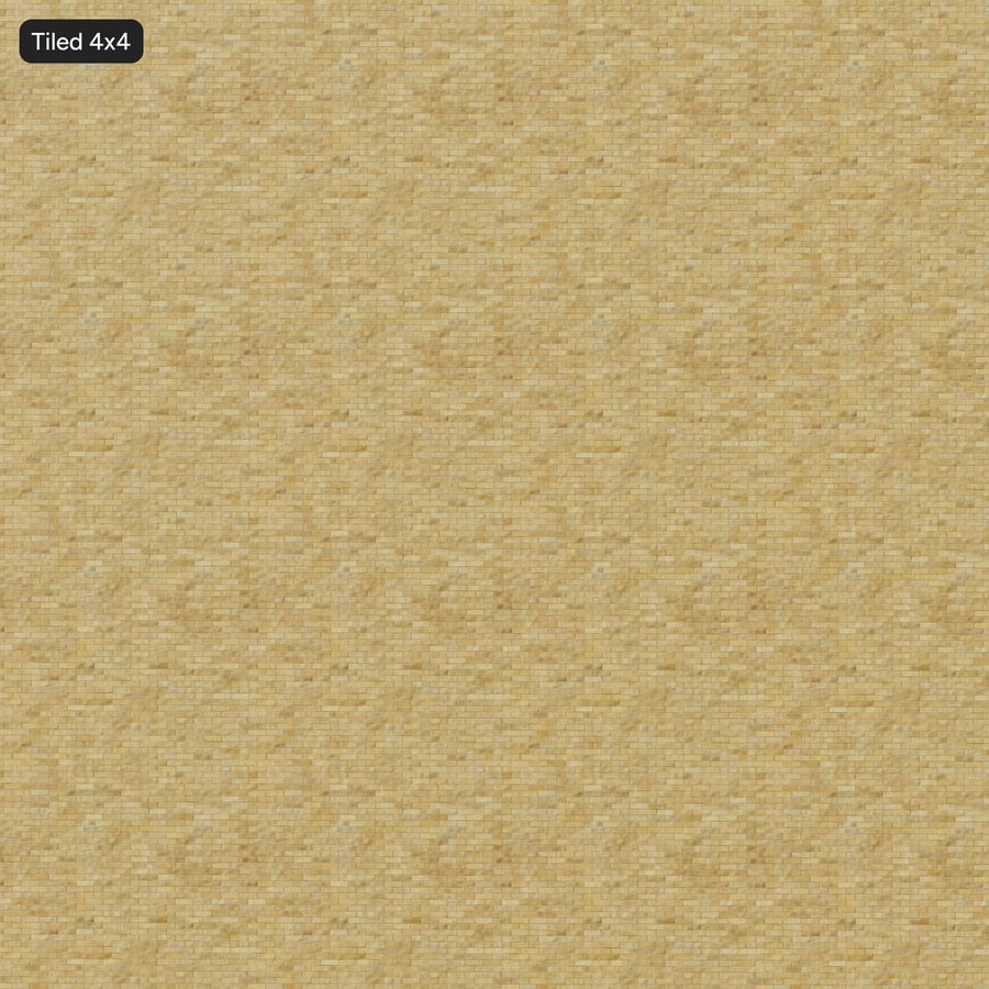 Spotted Running Bond Brick Wall Texture, Yellow