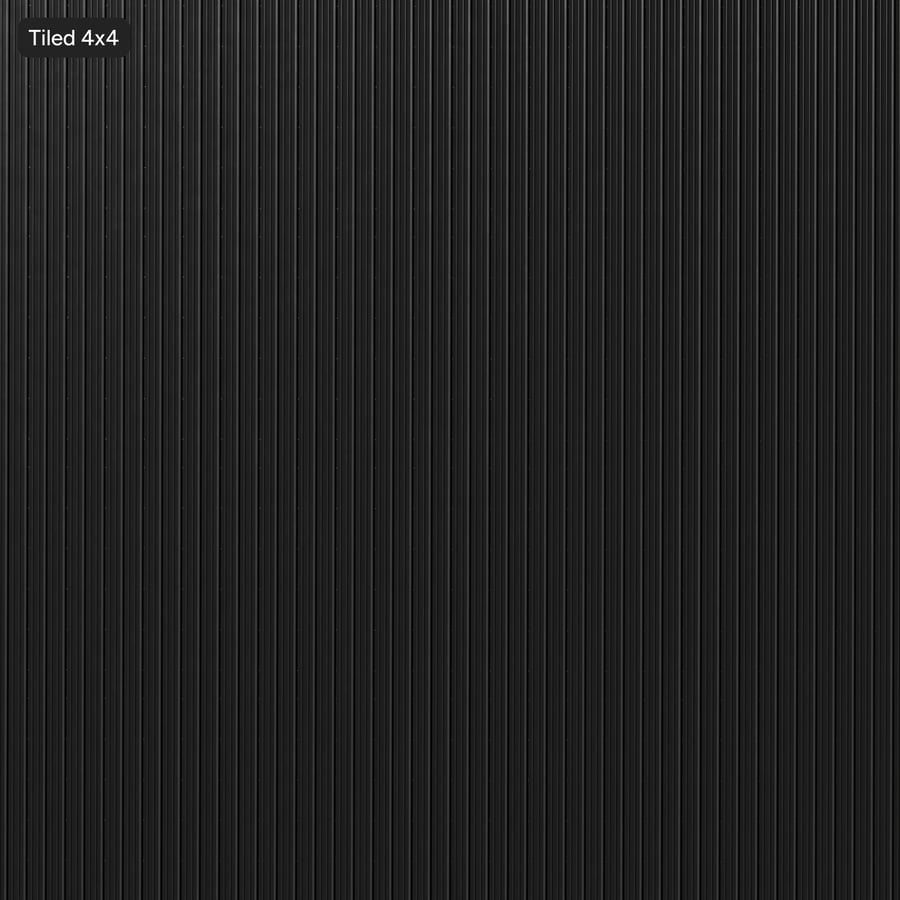 Standing Seam Painted Corrugated Metal Texture, Black