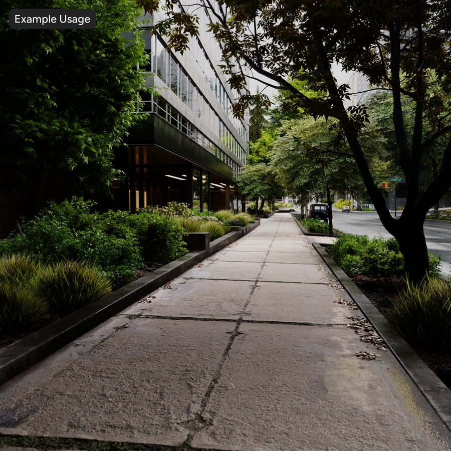 磨损的混凝土板和草格纹理