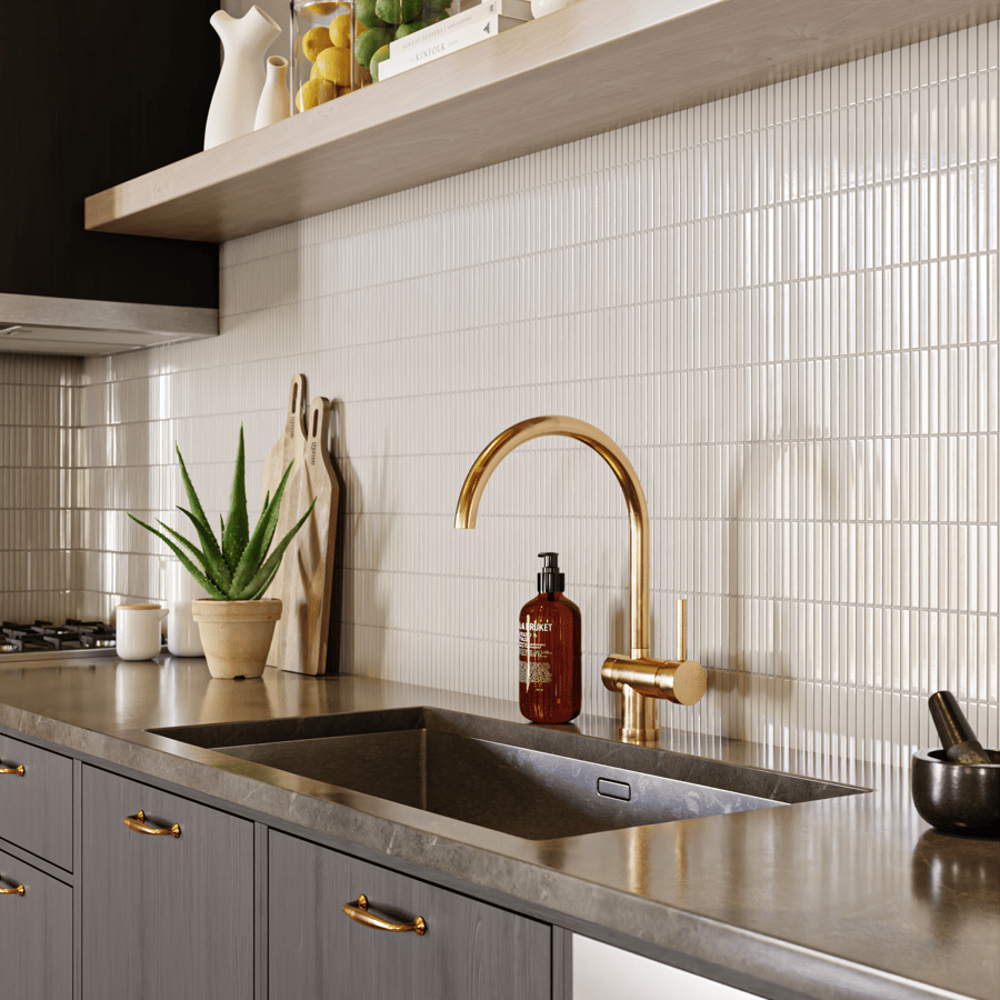Textura de azulejo cerâmico brilhante Yubi, branco