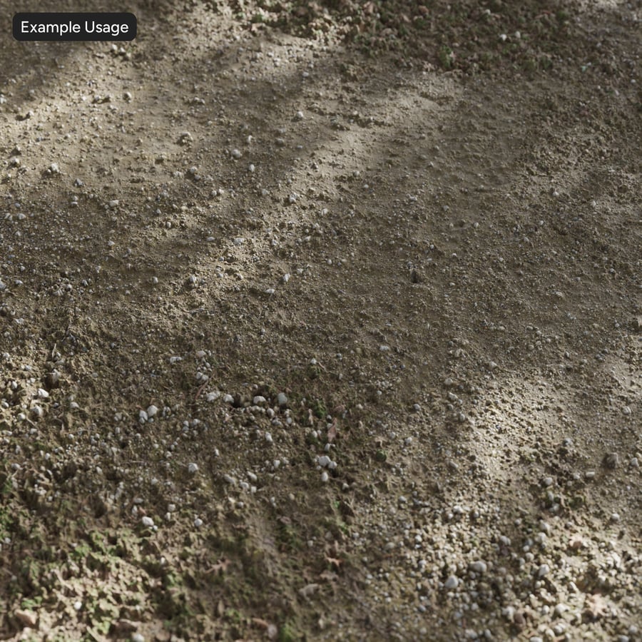 Small Rocks on Clay Soil Texture