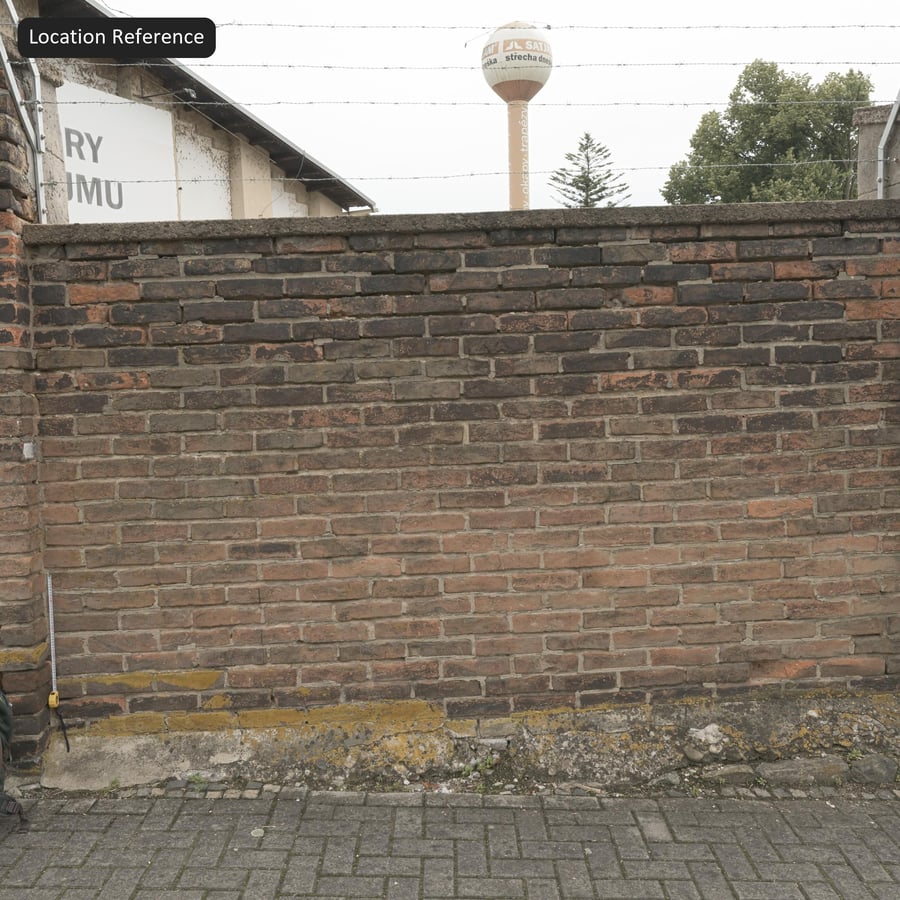 Tekstura wyblakłej ceglanej ściany