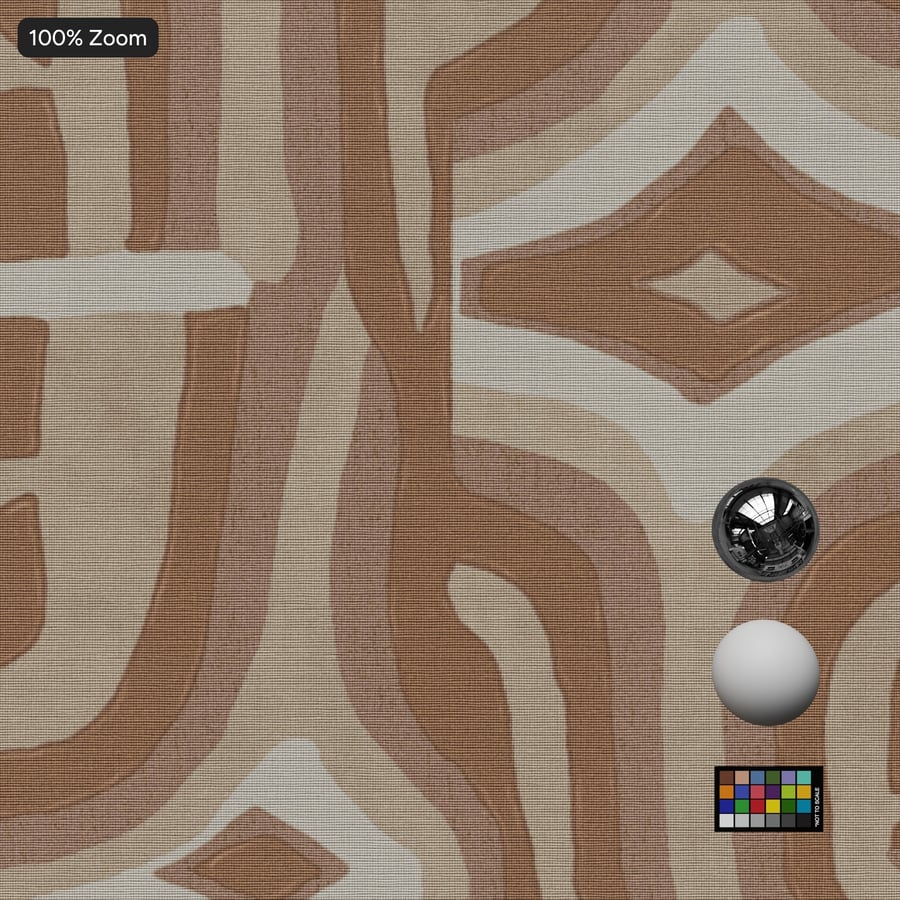 Tekstur Wallpaper Tekstil Motif Geometris, Cokelat