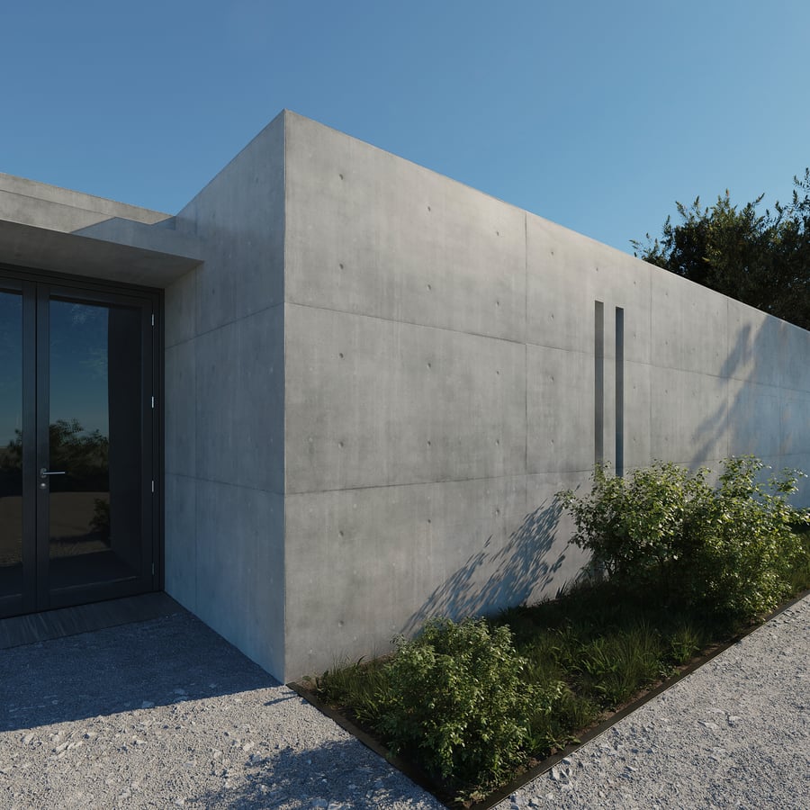 Horizontal Concrete Panel Texture
