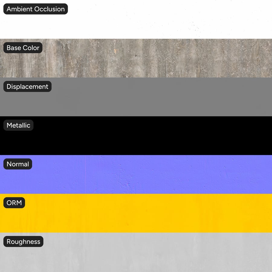 Weathered Board Form Concrete Wall Texture, Warm Off-White