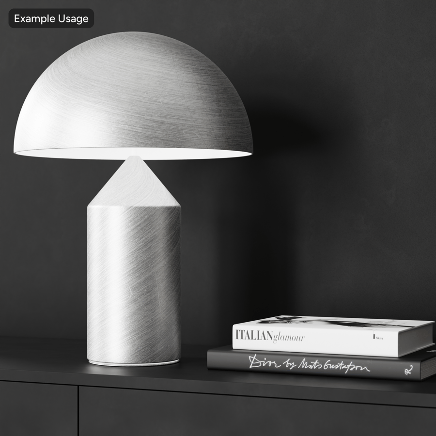 Matt radiell rostfri metallic struktur