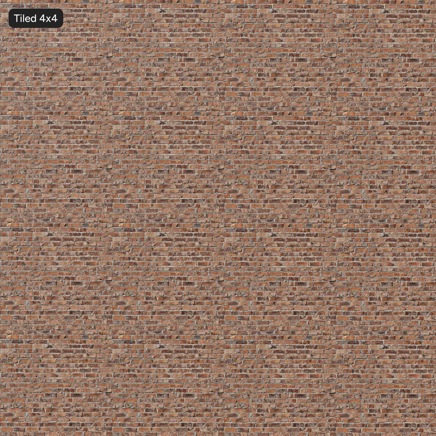 Texture gạch lát chạy mạch dọc bị phong hóa, nâu đỏ
