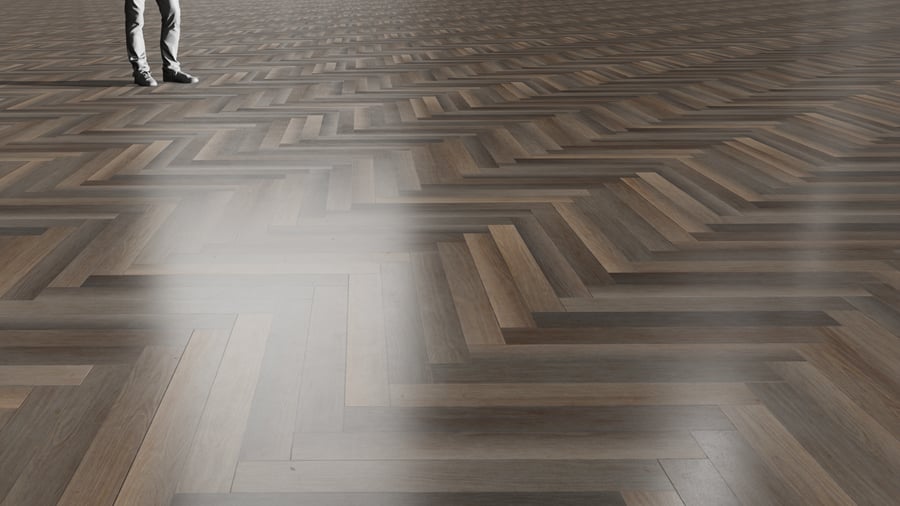 Herringbone Wood Flooring Texture, Cool Brown
