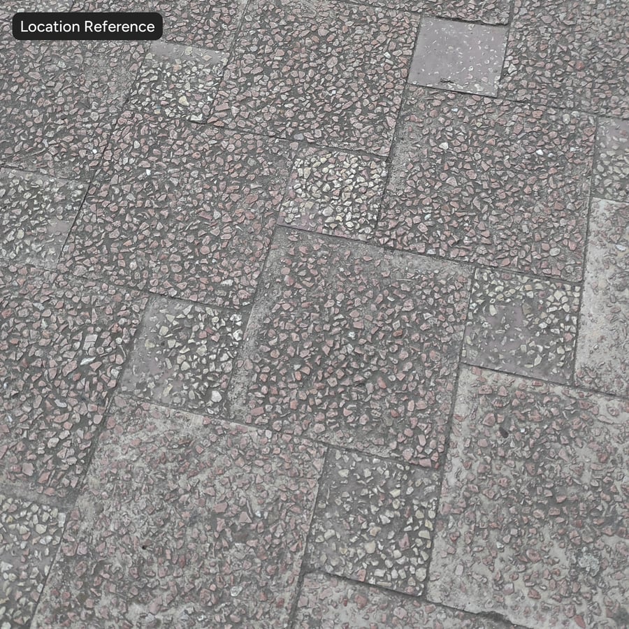 Textura de calçada de pedra quadrada Pebbledash