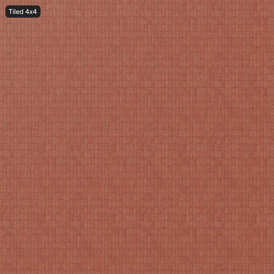 Zigzag Stacked Paver Texture, Red