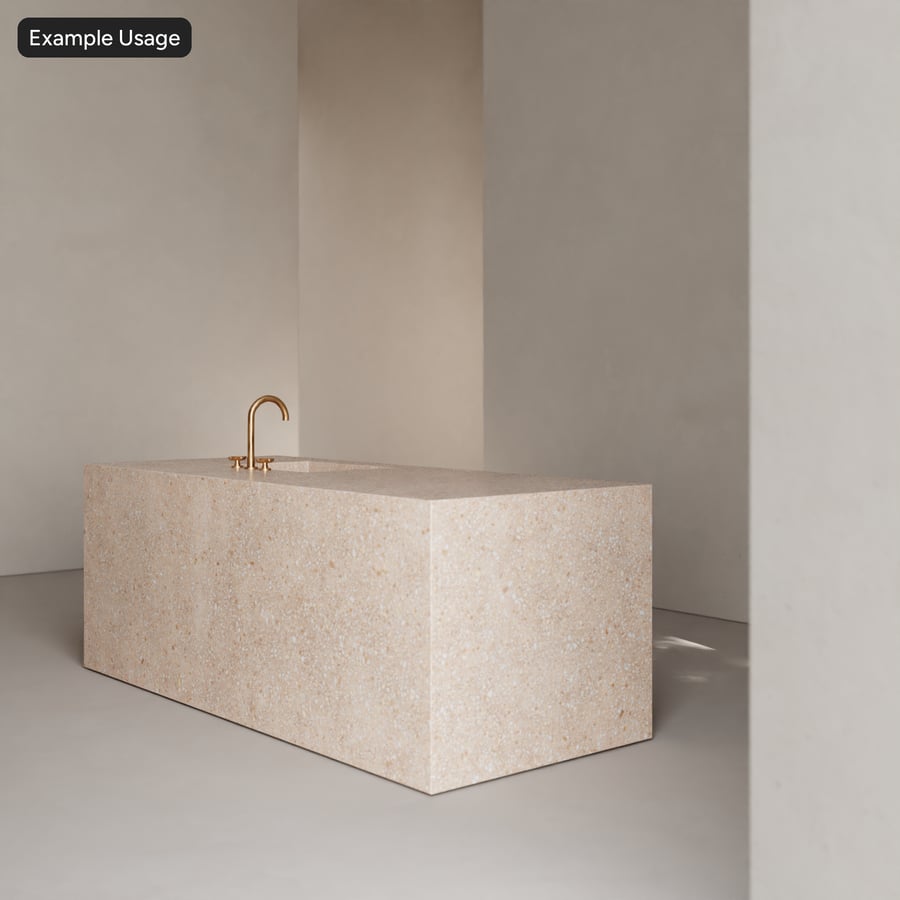 Laje polida Textura Terrazzo padrão, Pêssego claro