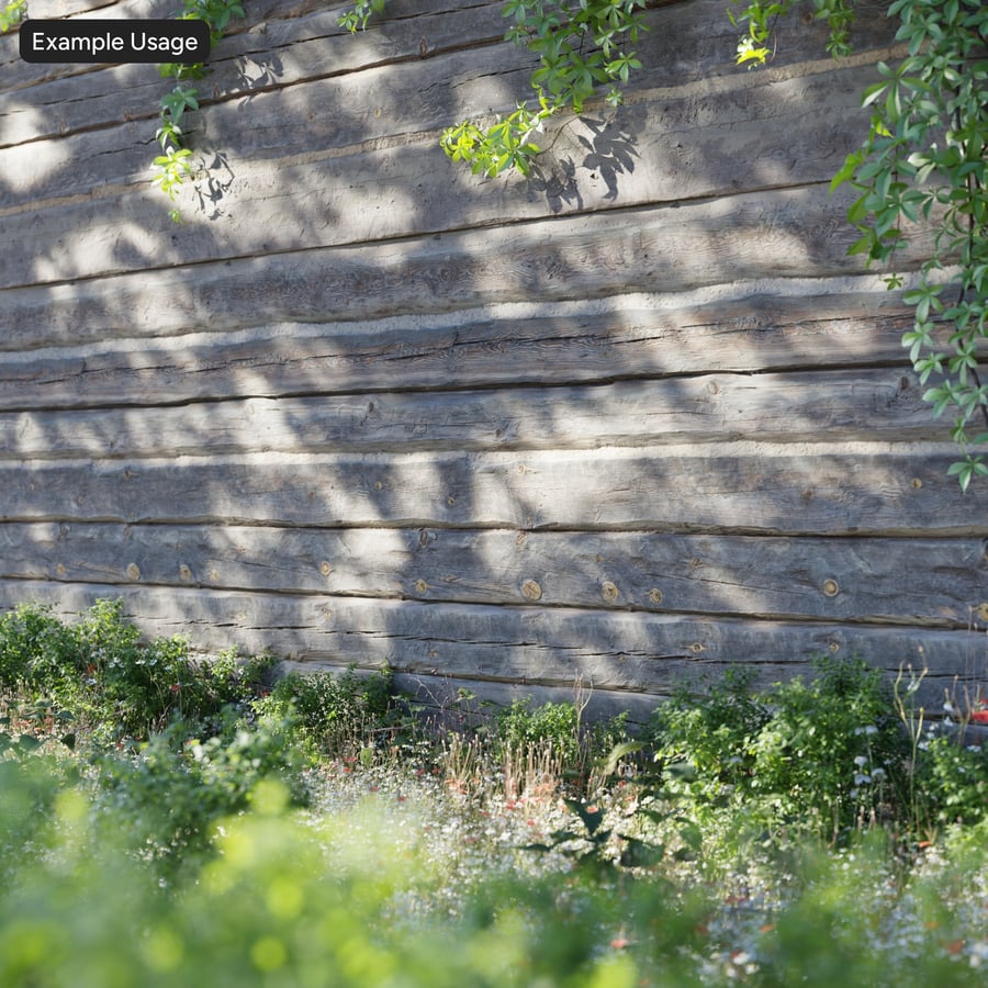 Texture murale du bardage en rondins de bois usés