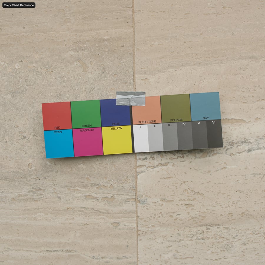 Textura de azulejo bruto retangular em travertino, bege neutro