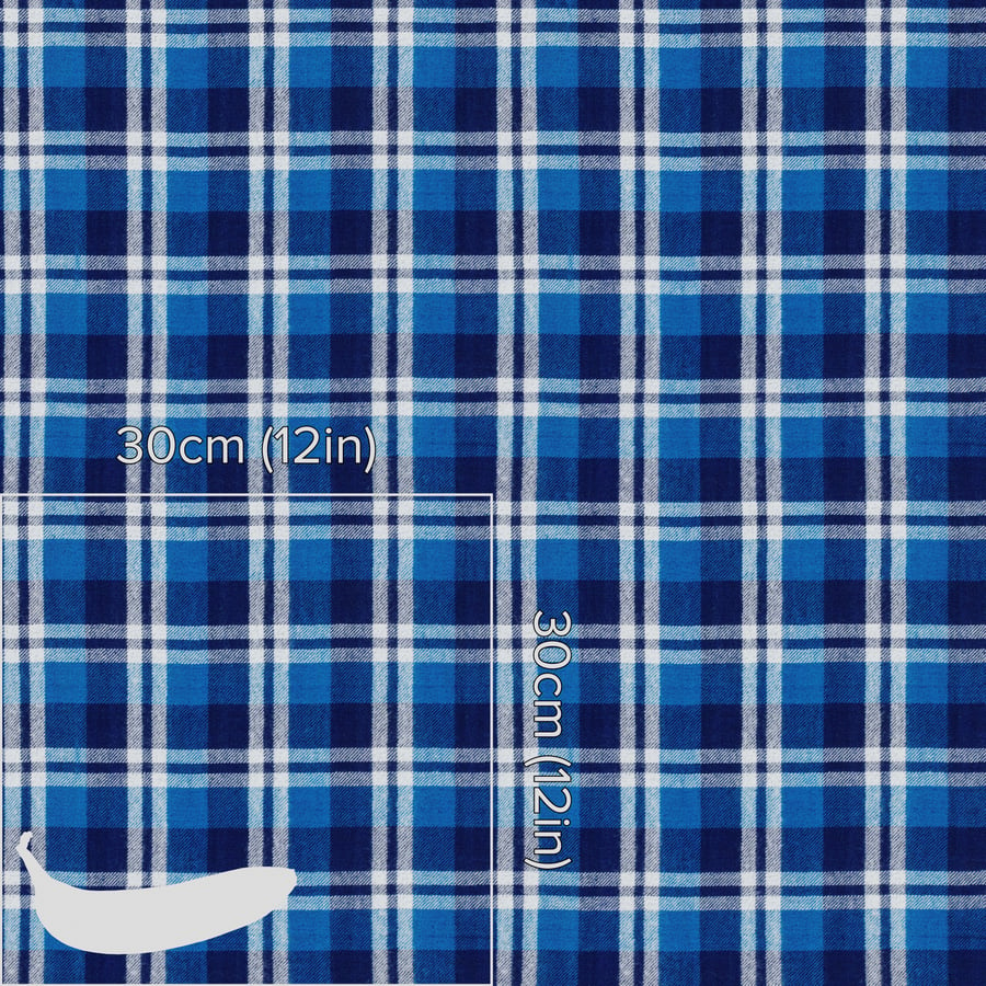 Tartan Cotton Plaid Fabric Texture, Blue