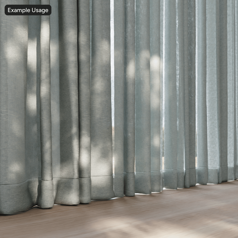 Tecido plano liso para cortinas, Duckegg